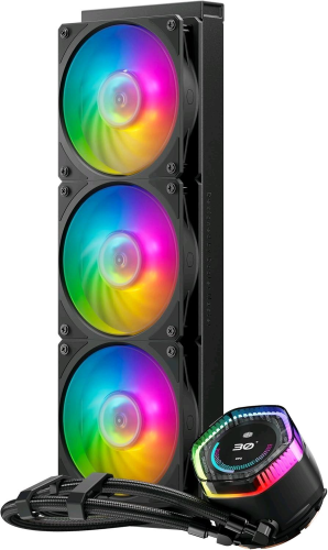 COOLER MASTER MASTERLIQUID 360 ION CPU COOLER LIQUID ARGB DISSIPATORE A LIQUIDO TRIPLE FAN DISPLAY LCD 2.1" NERO